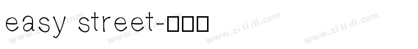 easy street字体转换
